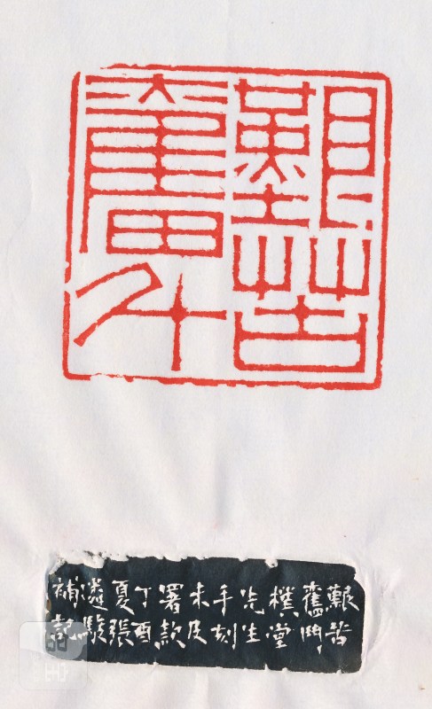 吴朴堂 刻“艰苦奋斗、春蚓秋蛇”双面印 - 图6